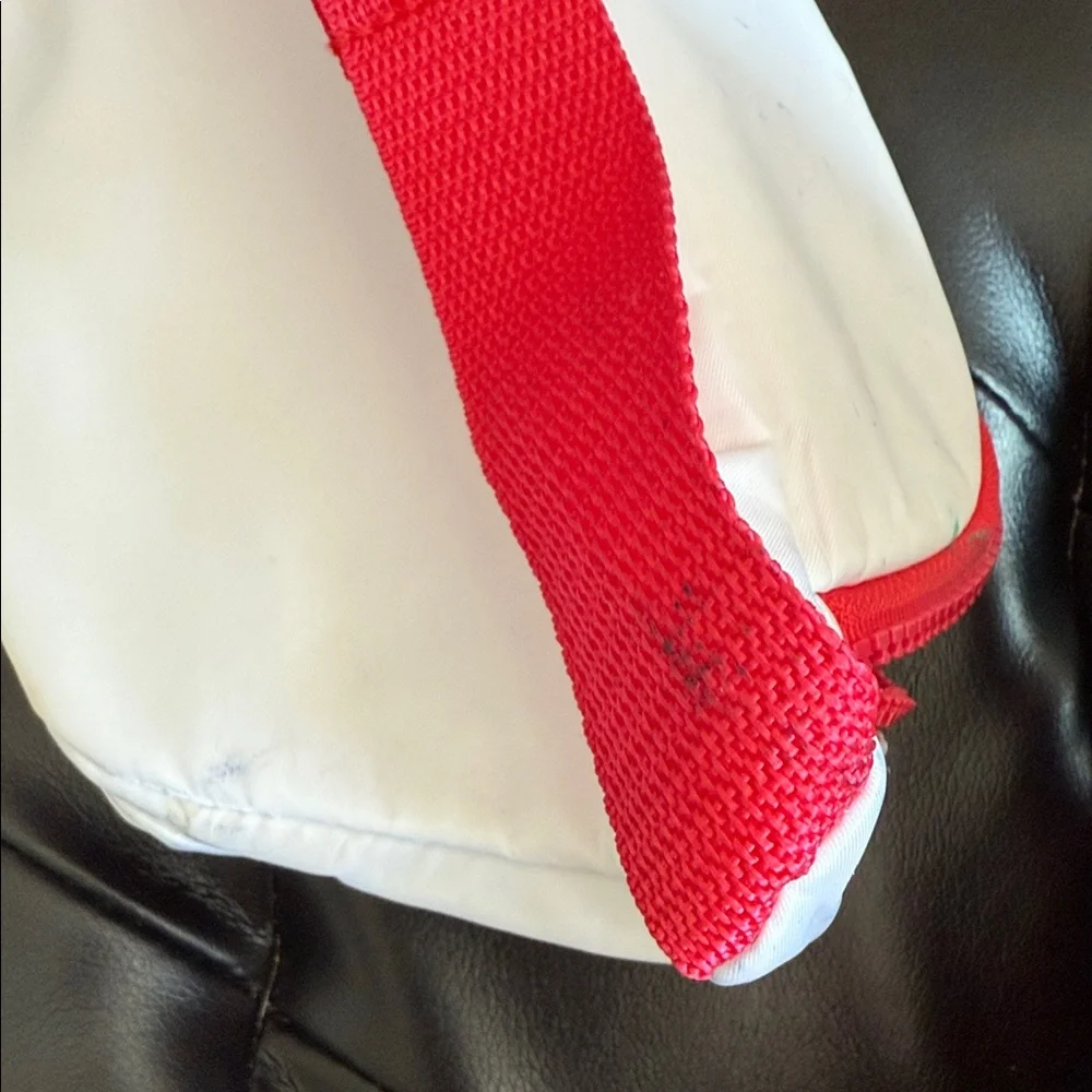 American Flag Fanny Pack with Red Strap